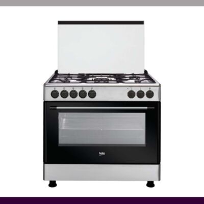 BEKO GAS COOKER – 4 GAS, 1 WOK+ ELECTRIC OVEN (GE 15120 DX)
